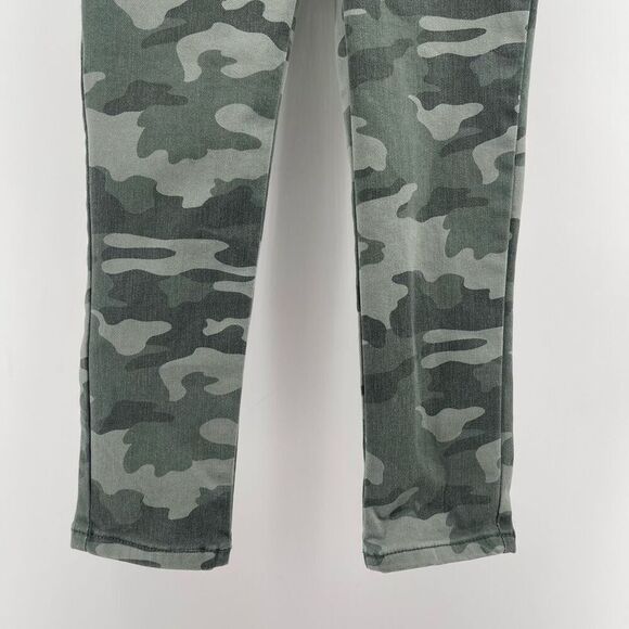 Cat & Jack Girls Green Camo Jeggings Size 5, Mid-Rise Ultimate Stretch - Picture 4 of 13